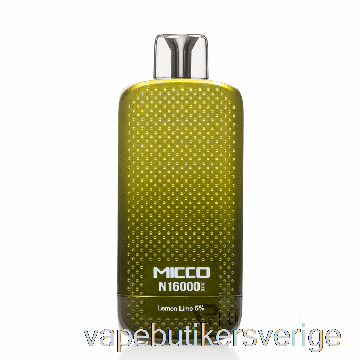 Vape Sverige Horizontech Micco N16000 Engångs Citron Lime